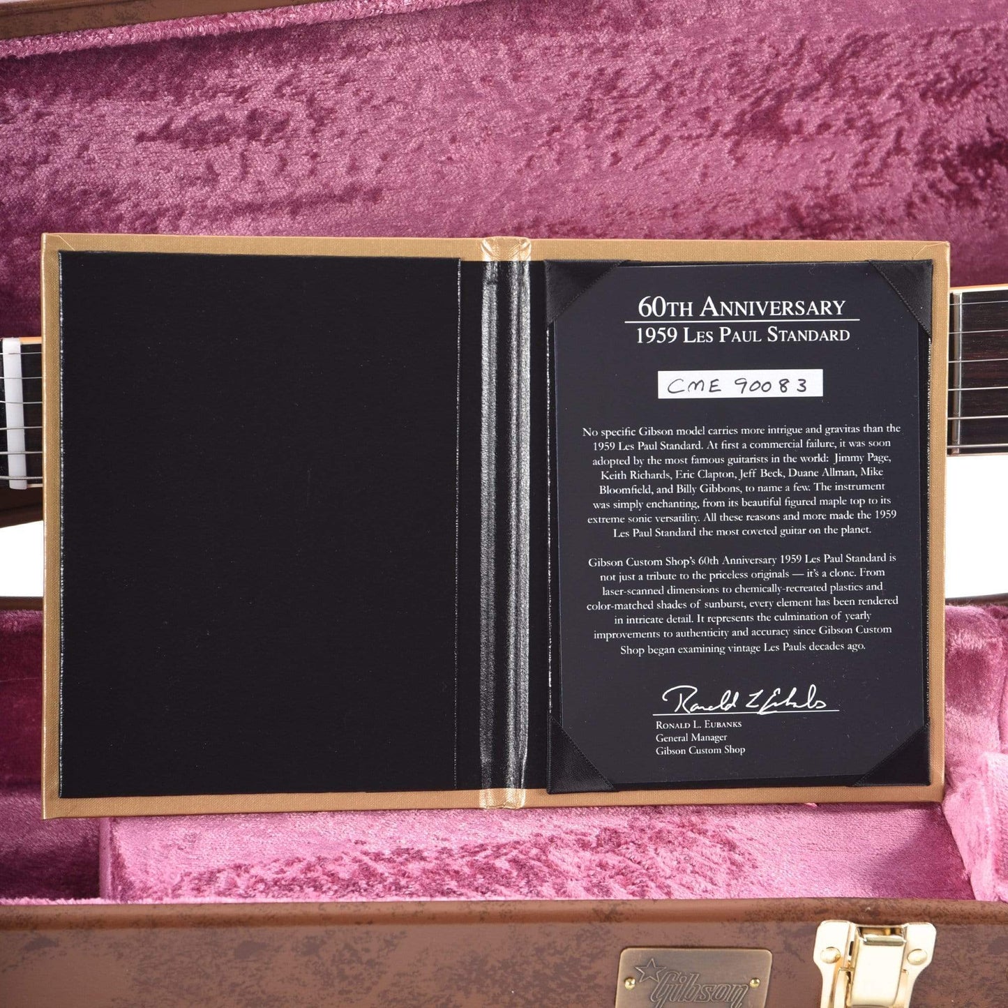 Gibson Custom 60th Anniversary 1959 Les Paul Standard Royal Tea Burst Gloss Electric Guitars / Solid Body