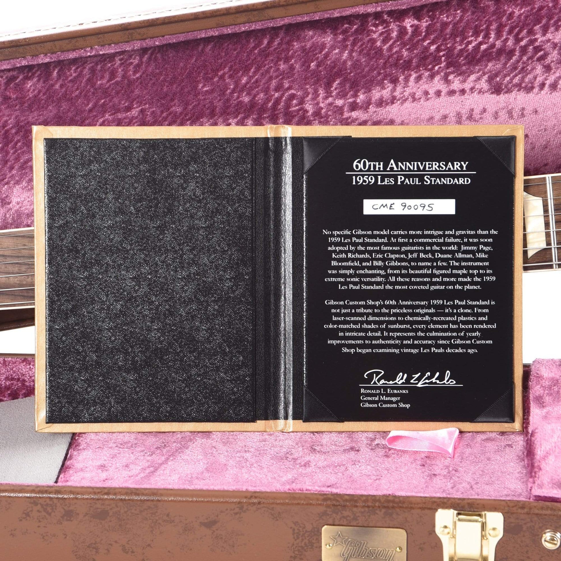 Gibson Custom 60th Anniversary 1959 Les Paul Standard Slow Iced Tea Fade VOS Electric Guitars / Solid Body