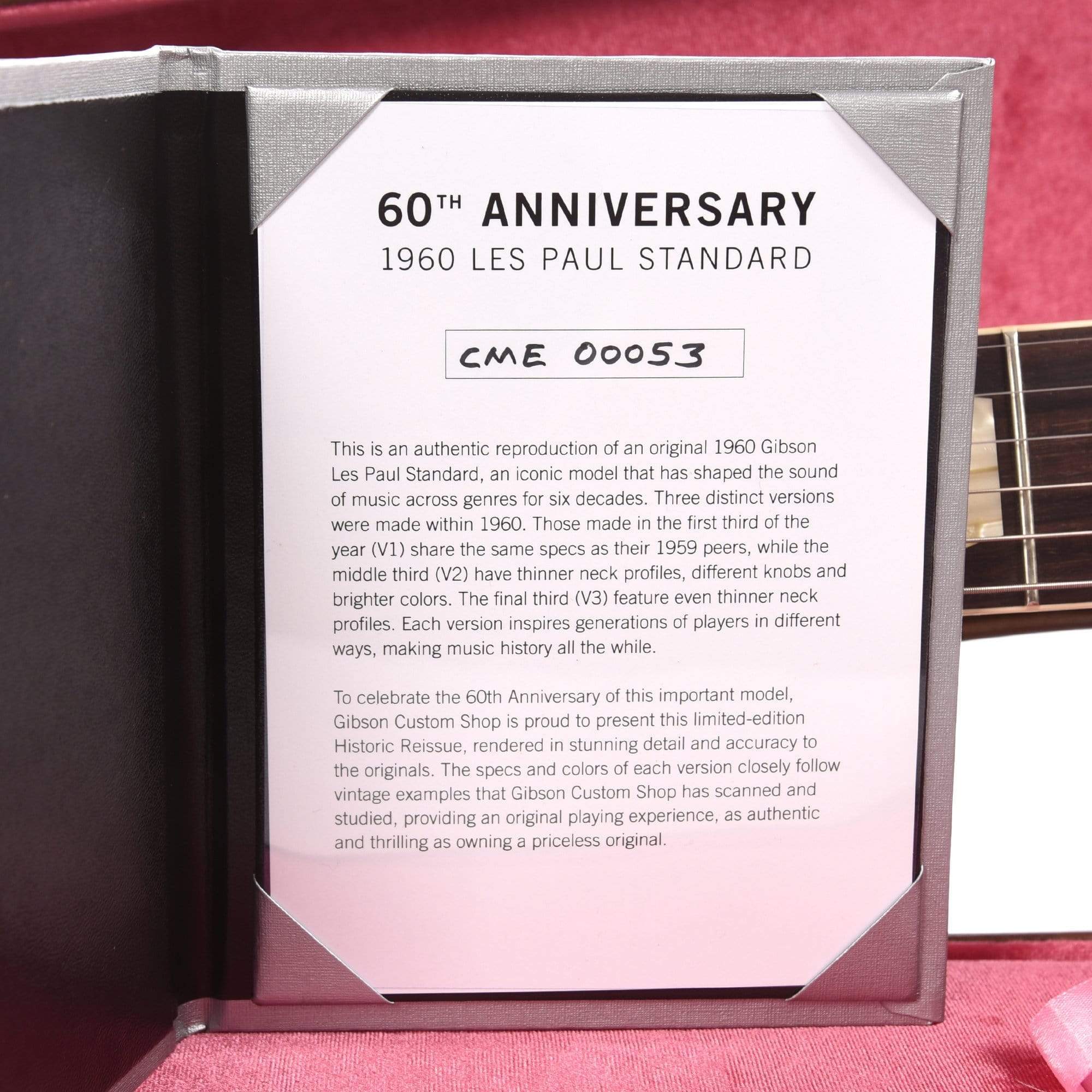 Gibson Custom 60th Anniversary 1960 Les Paul Standard 
