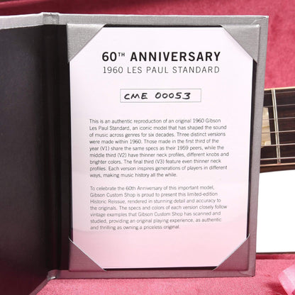 Gibson Custom 60th Anniversary 1960 Les Paul Standard "CME Spec" Orange Lemon Fade VOS w/60 V3 Neck Electric Guitars / Solid Body