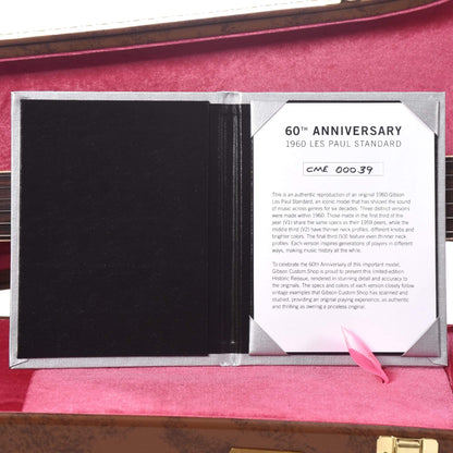 Gibson Custom 60th Anniversary 1960 Les Paul Standard "CME Spec" Tomato Soup Burst VOS w/60 V2 Neck Electric Guitars / Solid Body