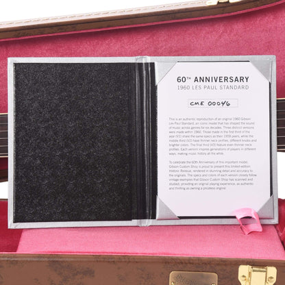 Gibson Custom 60th Anniversary 1960 Les Paul Standard "CME Spec" Tomato Soup Burst VOS w/60 V2 Neck Electric Guitars / Solid Body