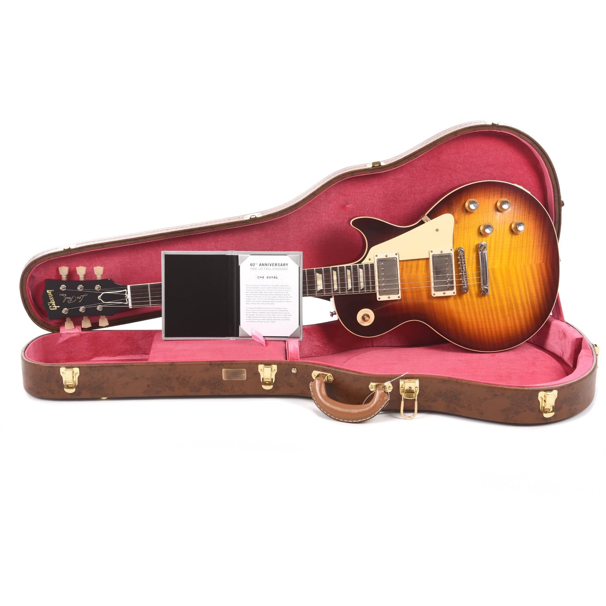 Gibson Custom 60th Anniversary 1960 Les Paul Standard "CME Spec" Washed Bourbon Burst VOS w/60 V2 Neck Electric Guitars / Solid Body