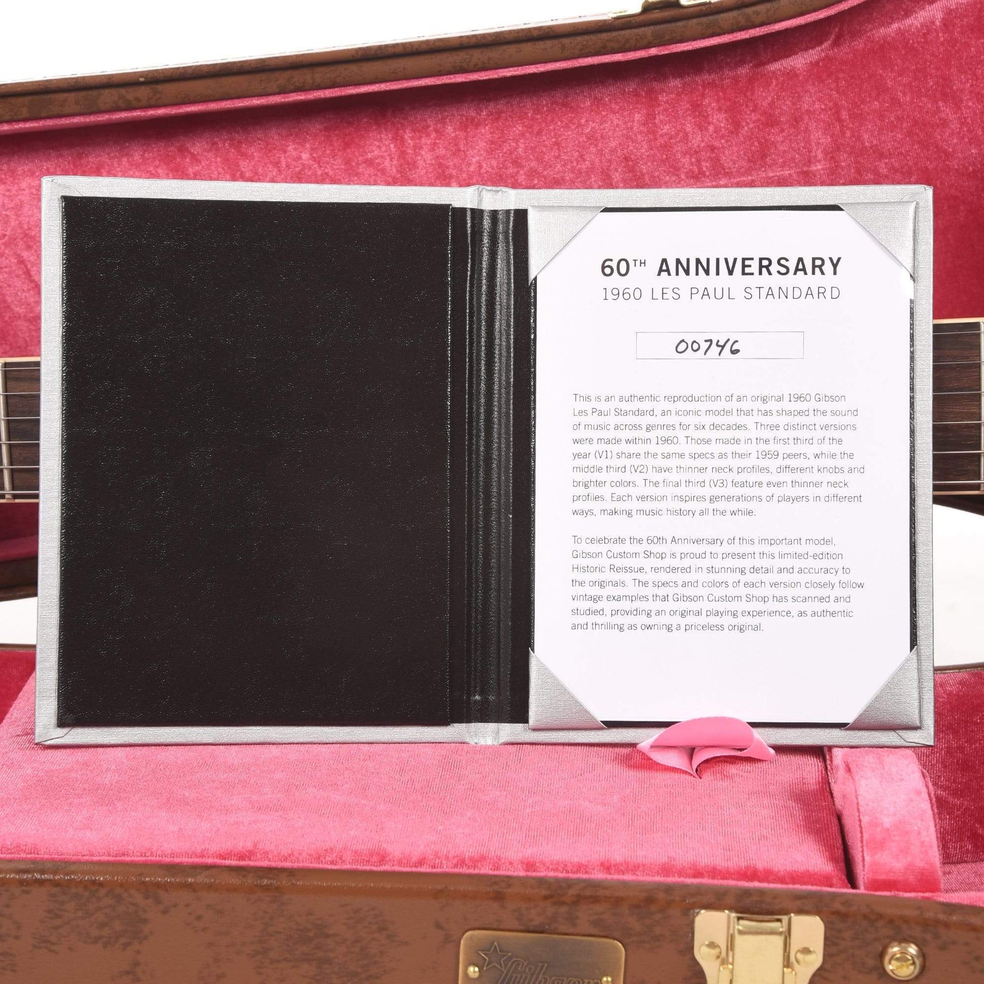 Gibson Custom 60th Anniversary 1960 Les Paul Standard V1 Deep Cherry Sunburst VOS 2020 Electric Guitars / Solid Body