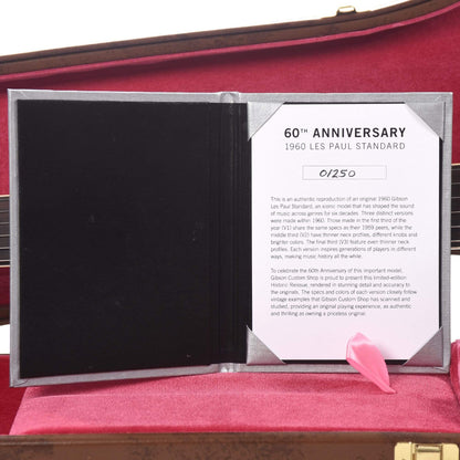 Gibson Custom 60th Anniversary 1960 Les Paul Standard V1 Deep Cherry Sunburst VOS 2020 Electric Guitars / Solid Body