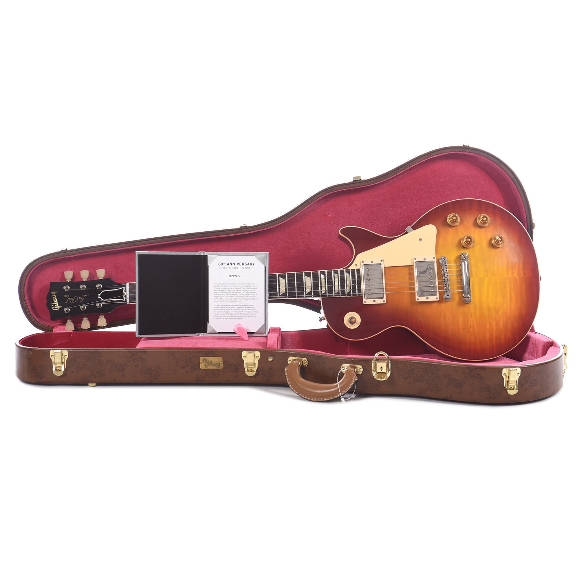 Gibson Custom 60th Anniversary 1960 Les Paul Standard V1 Deep Cherry Sunburst VOS 2020 Electric Guitars / Solid Body