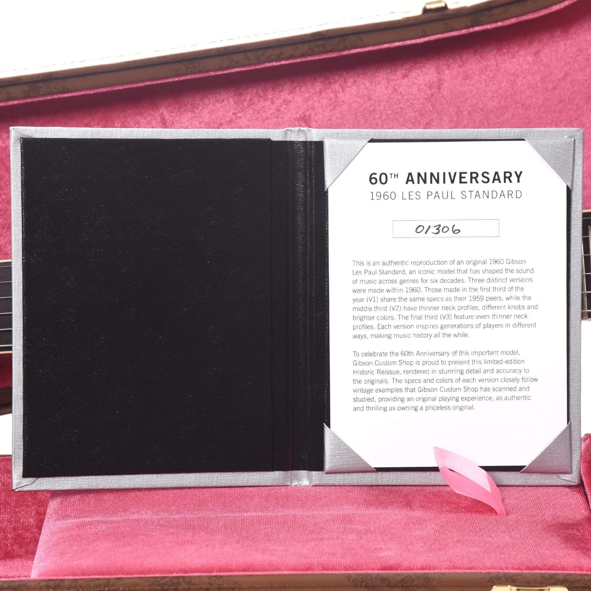 Gibson Custom 60th Anniversary 1960 Les Paul Standard V1 Deep Cherry Sunburst VOS 2020 Electric Guitars / Solid Body