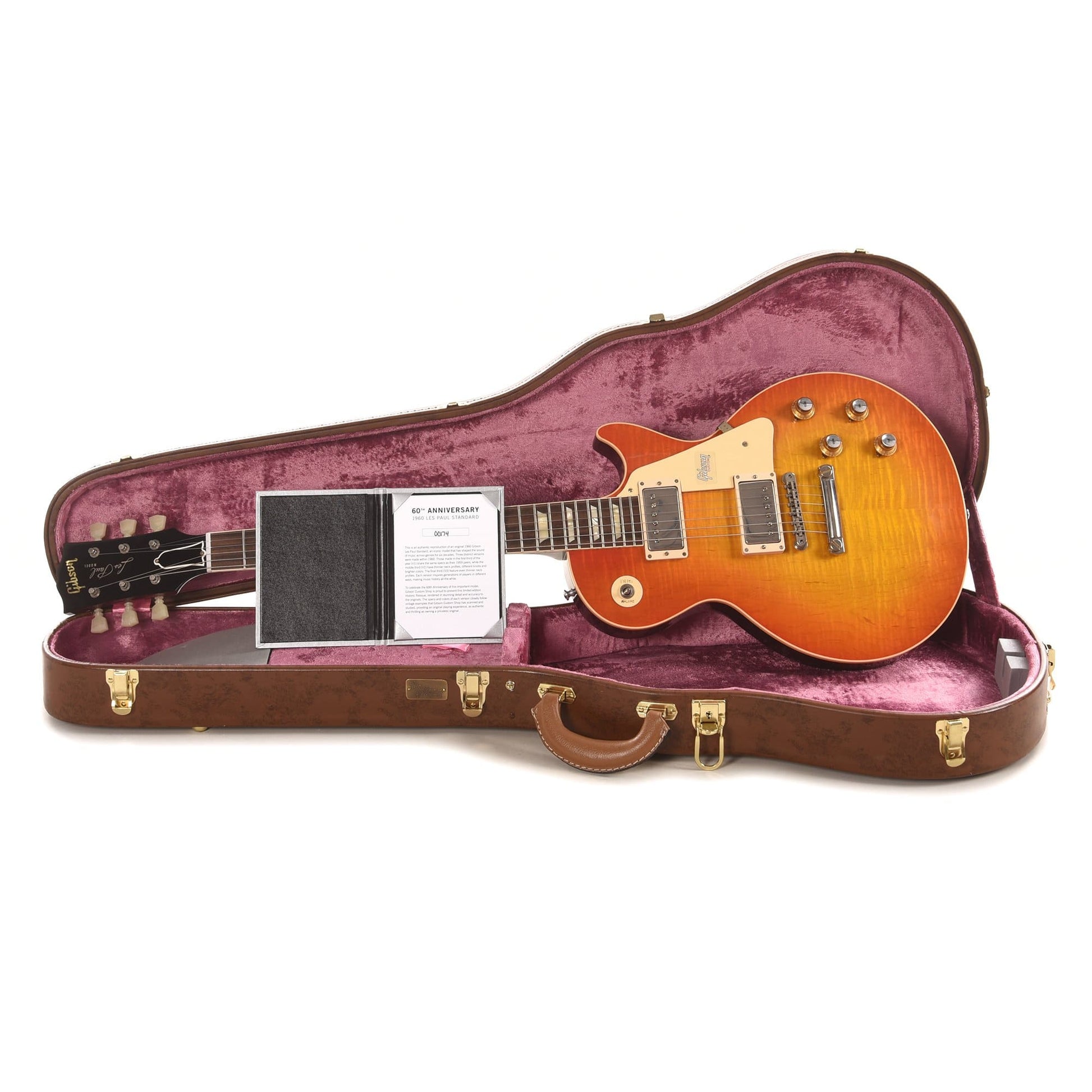 Gibson Custom 60th Anniversary 1960 Les Paul Standard V2 Orange Lemon Fade VOS 2020 Electric Guitars / Solid Body