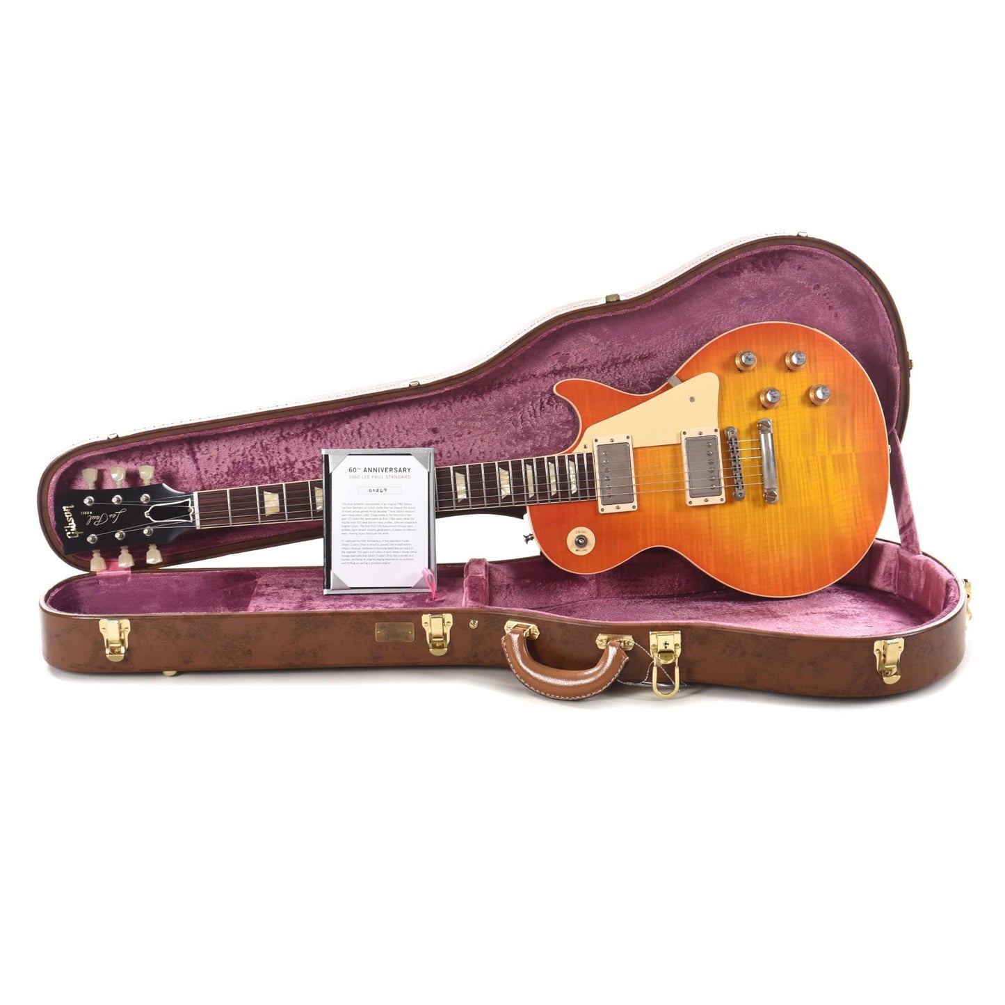 Gibson Custom 60th Anniversary 1960 Les Paul Standard V2 Orange Lemon Fade VOS 2020 Electric Guitars / Solid Body