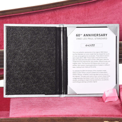 Gibson Custom 60th Anniversary 1960 Les Paul Standard V3 Washed Sunburst VOS 2020 Electric Guitars / Solid Body