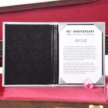 Gibson Custom 60th Anniversary 1960 Les Paul Standard V3 Wide Tomato Burst VOS 2020 Electric Guitars / Solid Body