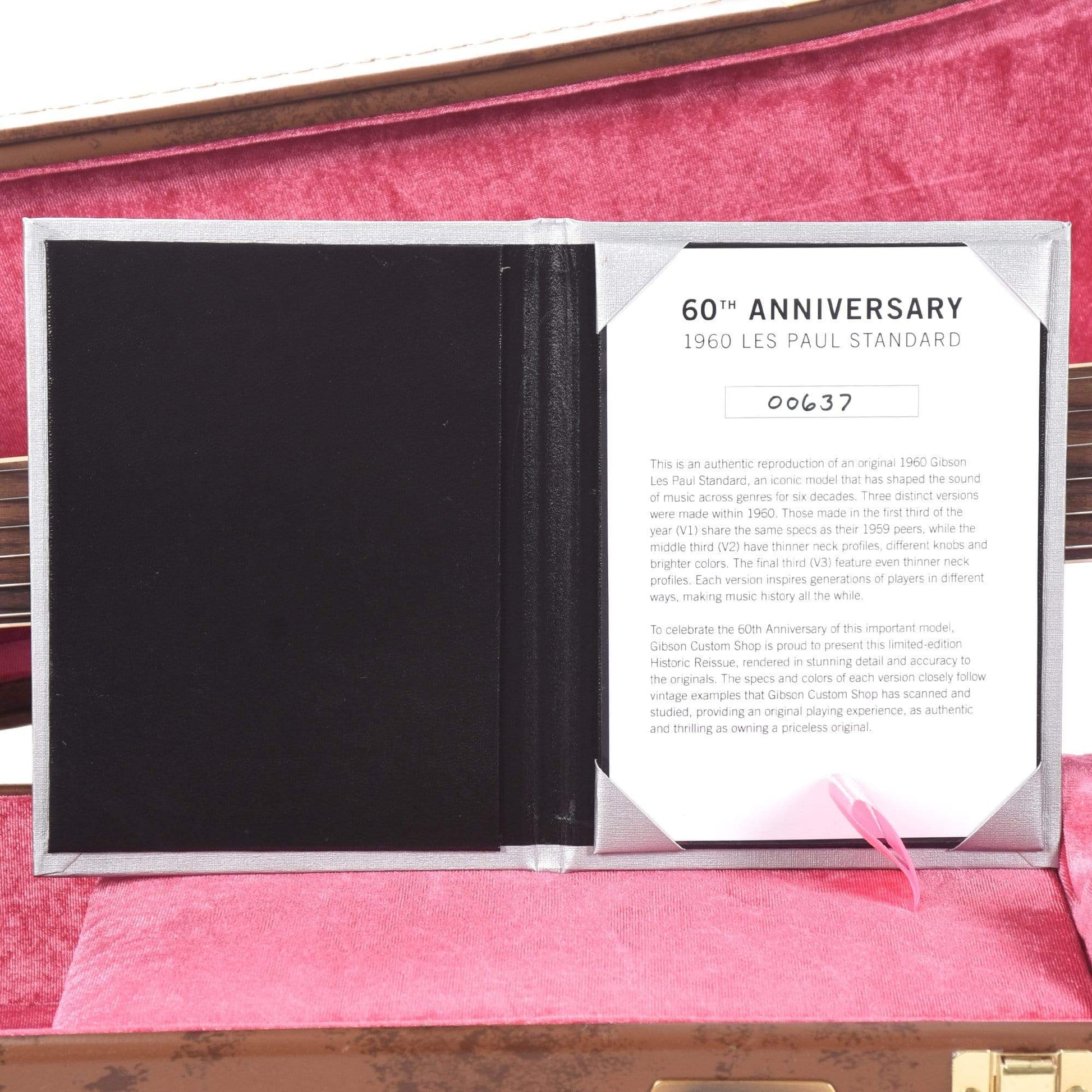 Gibson Custom 60th Anniversary 1960 Les Paul Standard V3 Wide Tomato Burst VOS 2020 Electric Guitars / Solid Body