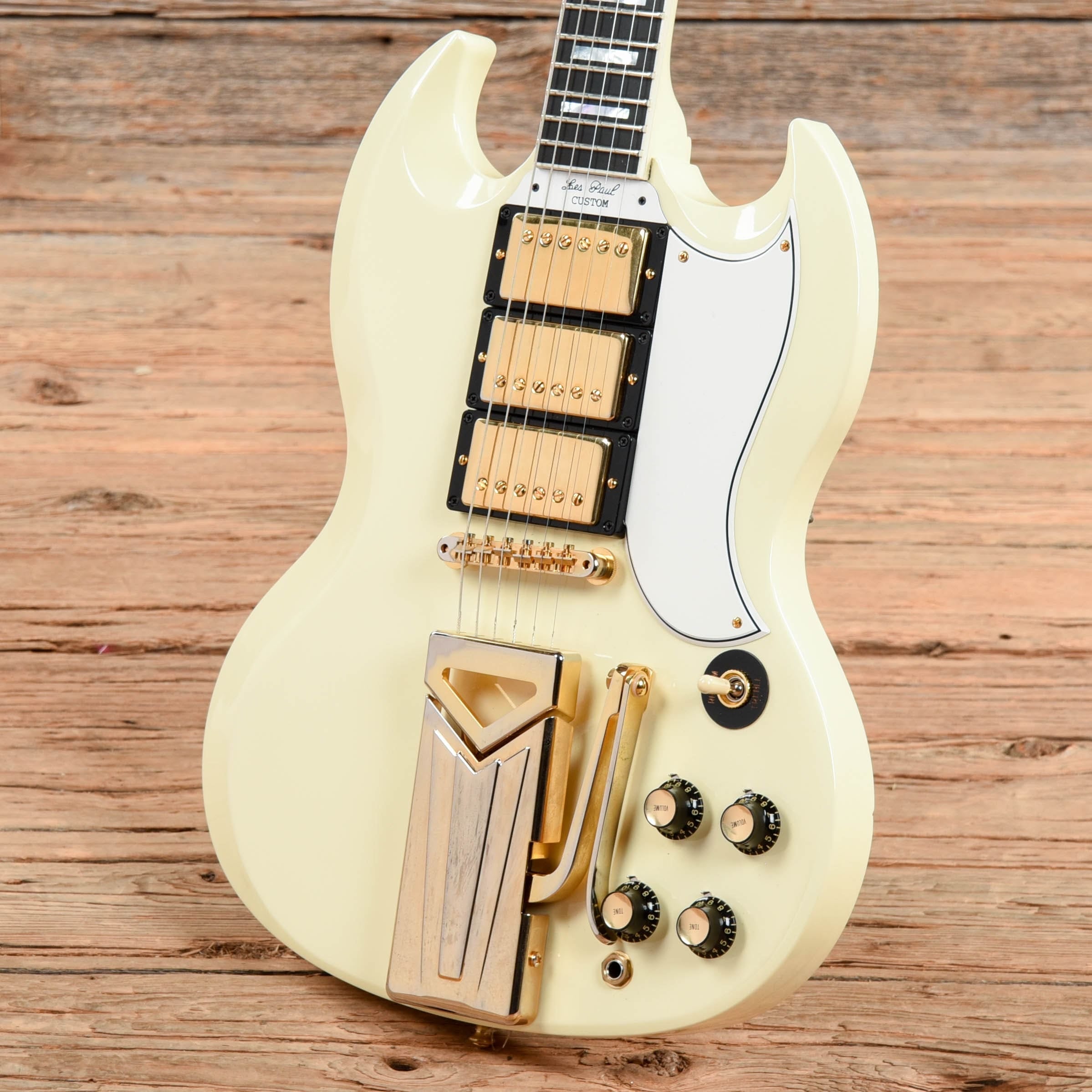Gibson Custom 60th Anniversary 1961 Les Paul/SG Custom Alpine White 2021 Electric Guitars / Solid Body