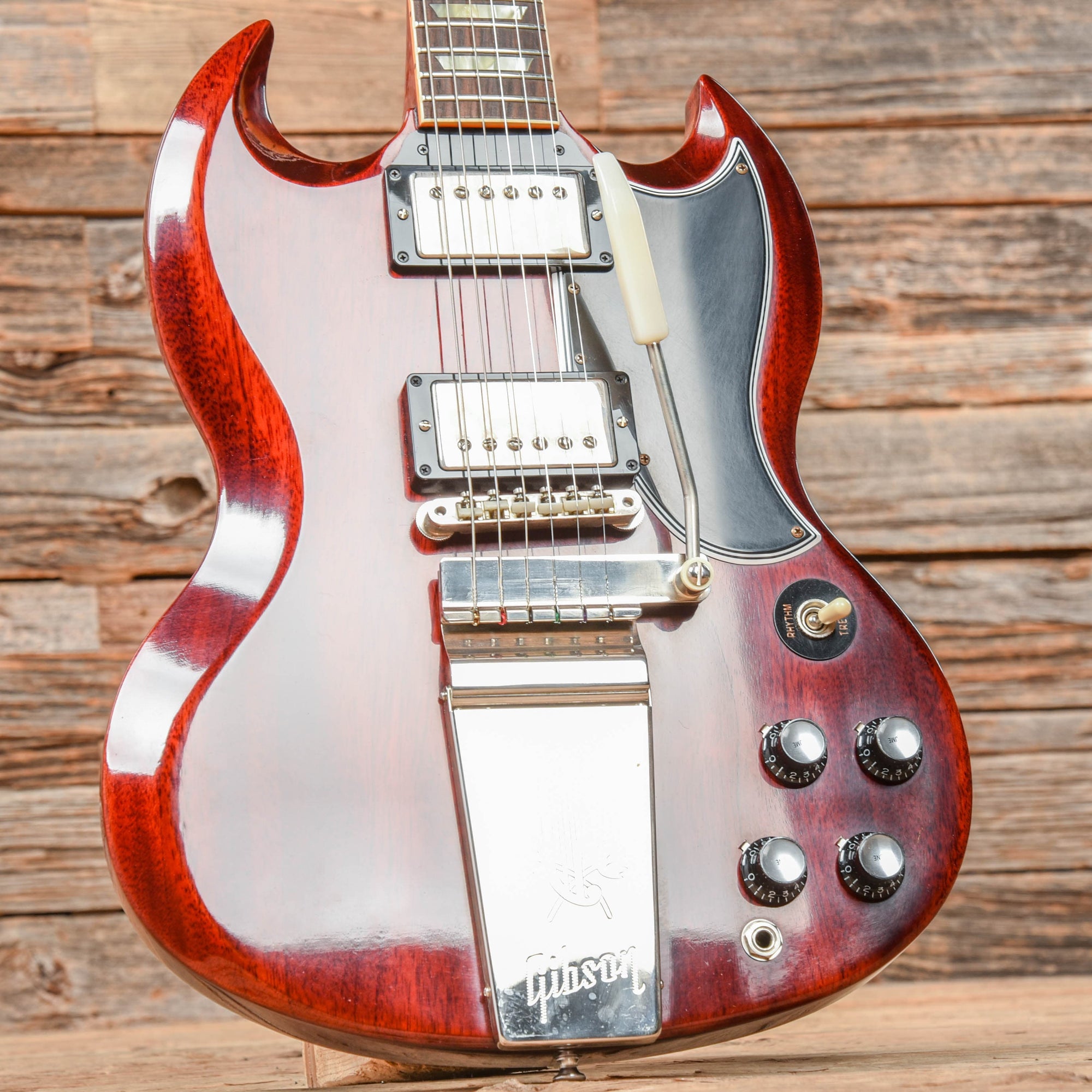 Gibson custom 64 sg standard reissue w maestro vibrola cherry