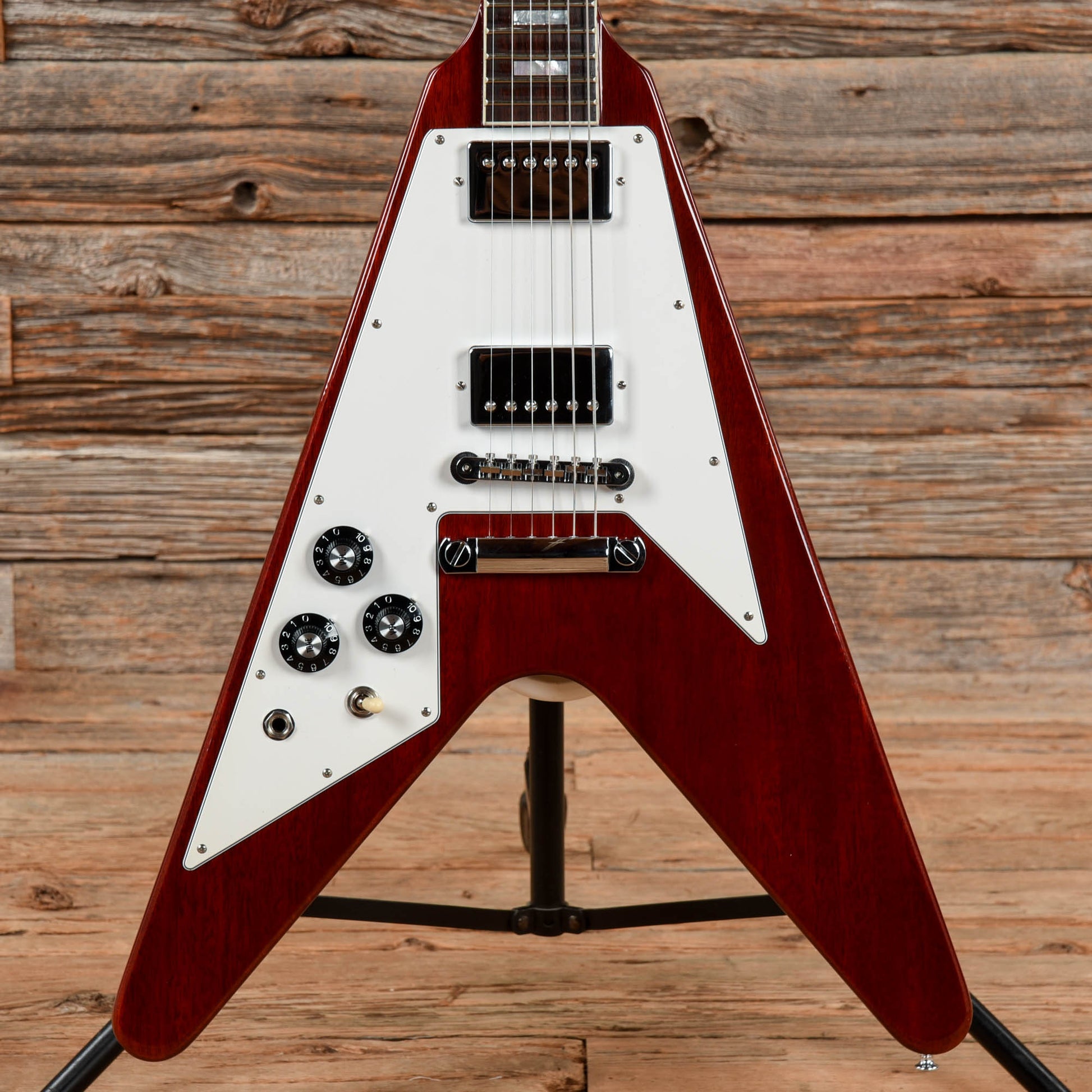Gibson Custom 70's Flying V Faded Cherry 2022 LEFTY Electric Guitars / Solid Body