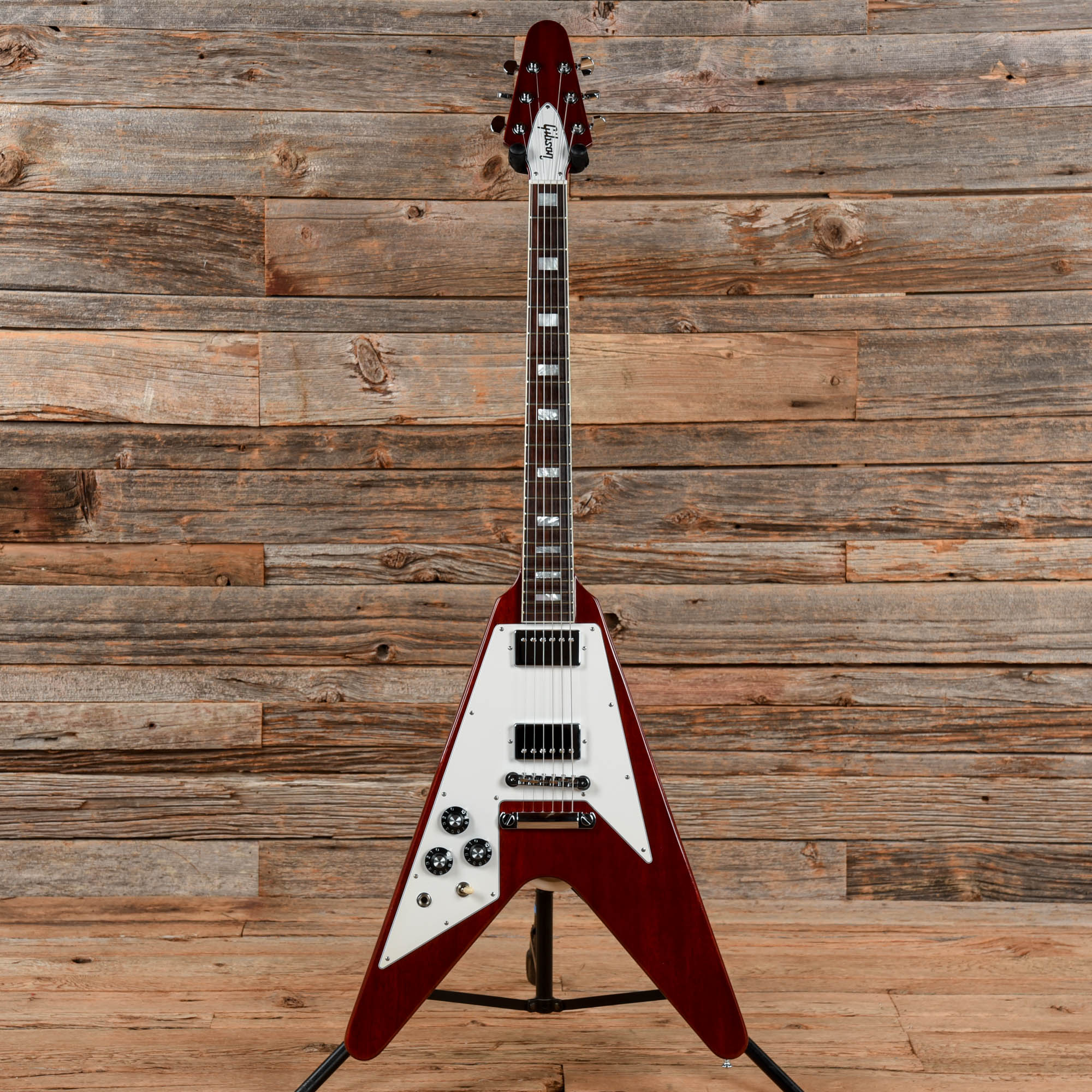 Gibson Custom 70's Flying V Faded Cherry 2022 LEFTY Electric Guitars / Solid Body