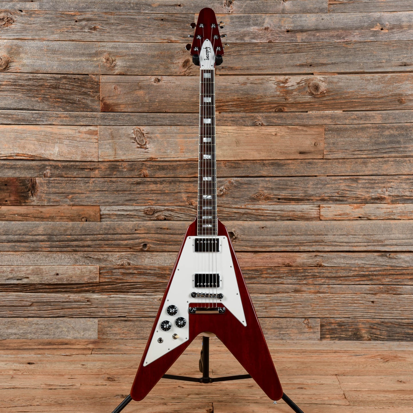 Gibson Custom 70's Flying V Faded Cherry 2022 LEFTY Electric Guitars / Solid Body