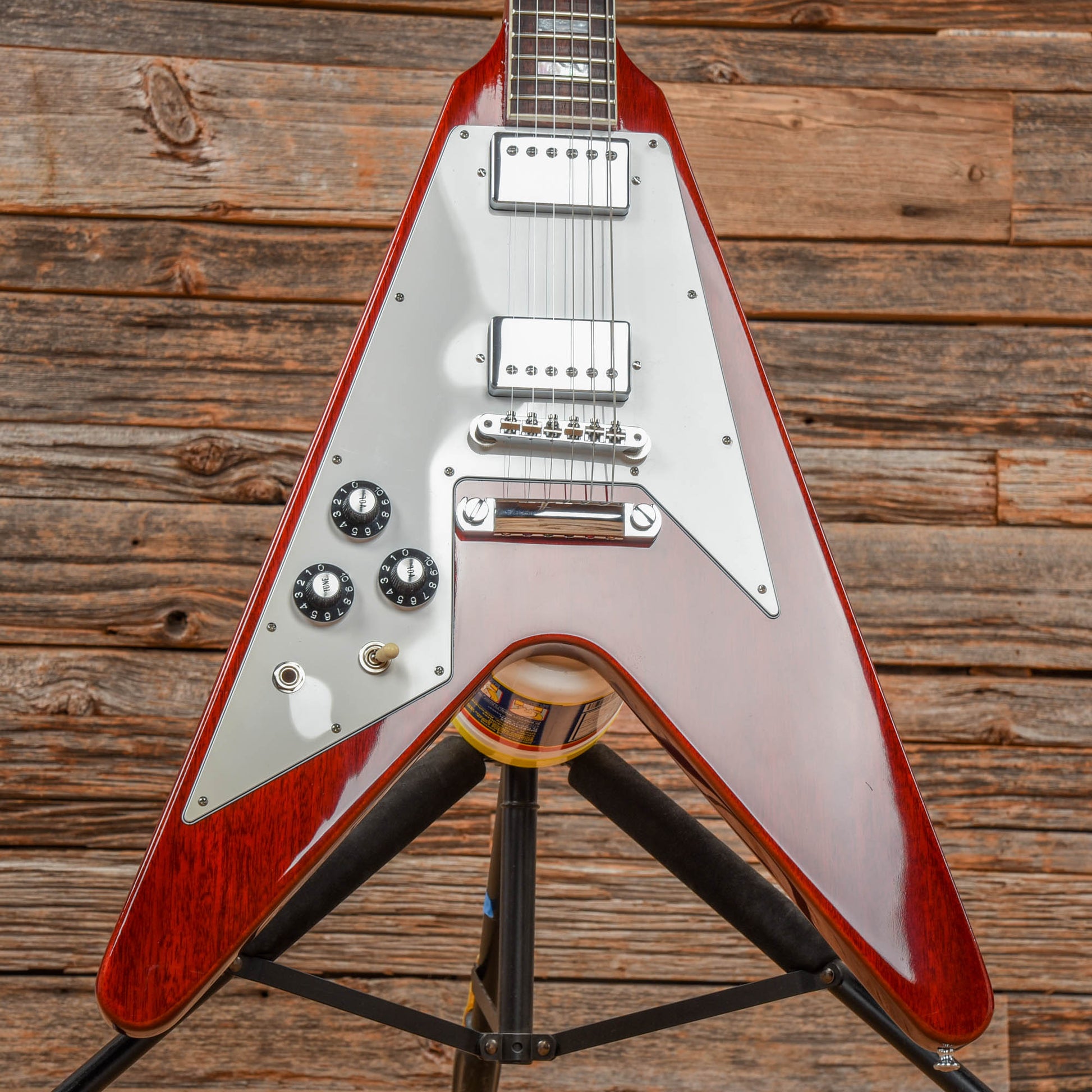 Gibson Custom 70's Flying V Faded Cherry 2022 LEFTY Electric Guitars / Solid Body