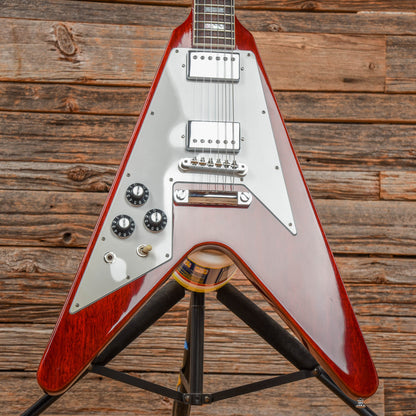 Gibson Custom 70's Flying V Faded Cherry 2022 LEFTY Electric Guitars / Solid Body