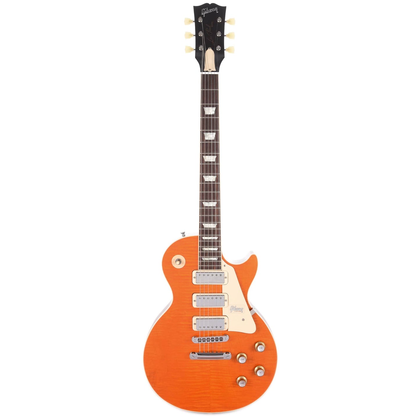 Gibson Custom Class 5 Triple Deluxe 3-Pickup Trans Orange Top Electric Guitars / Solid Body