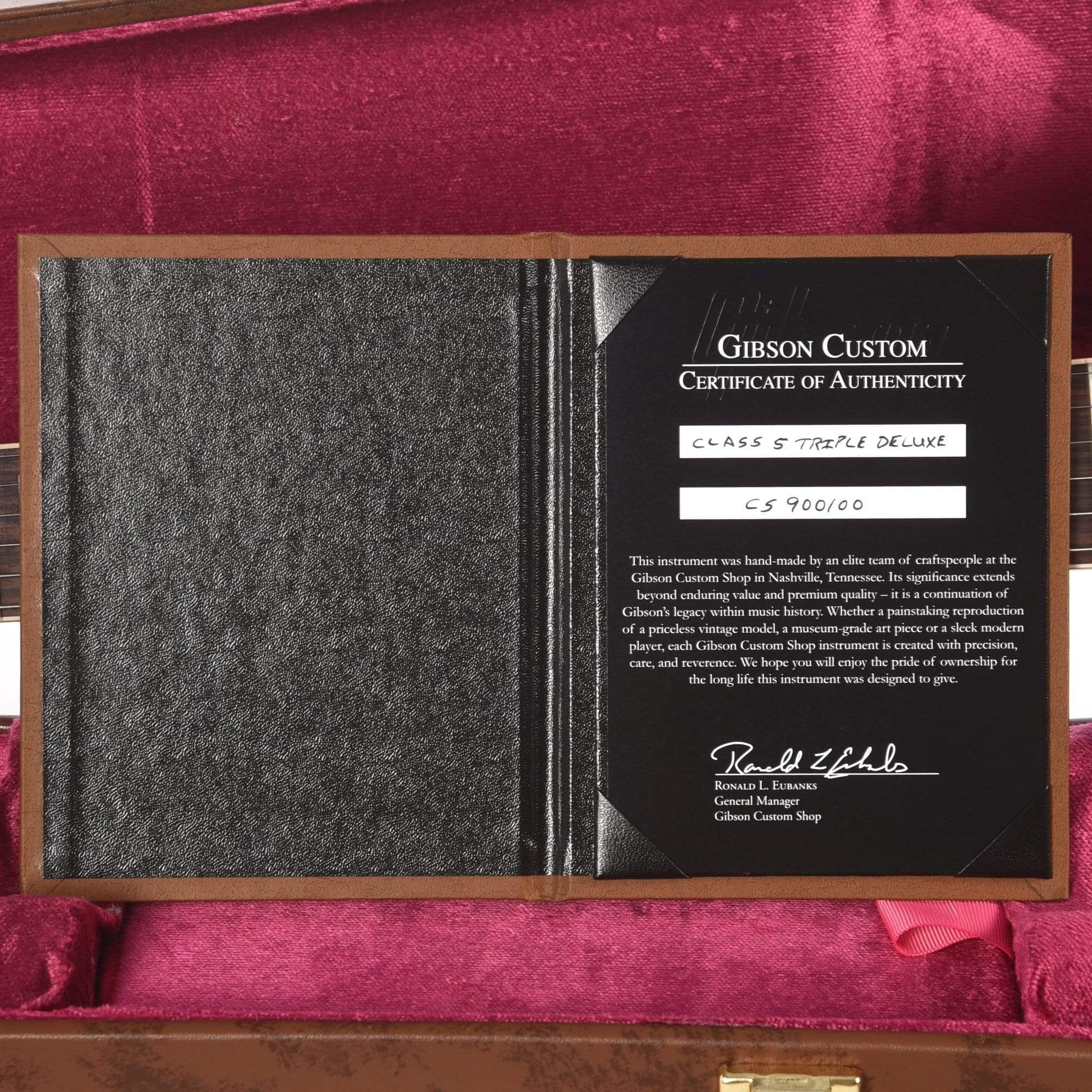 Gibson Custom Class 5 Triple Deluxe 3-Pickup Trans Orange Top Electric Guitars / Solid Body