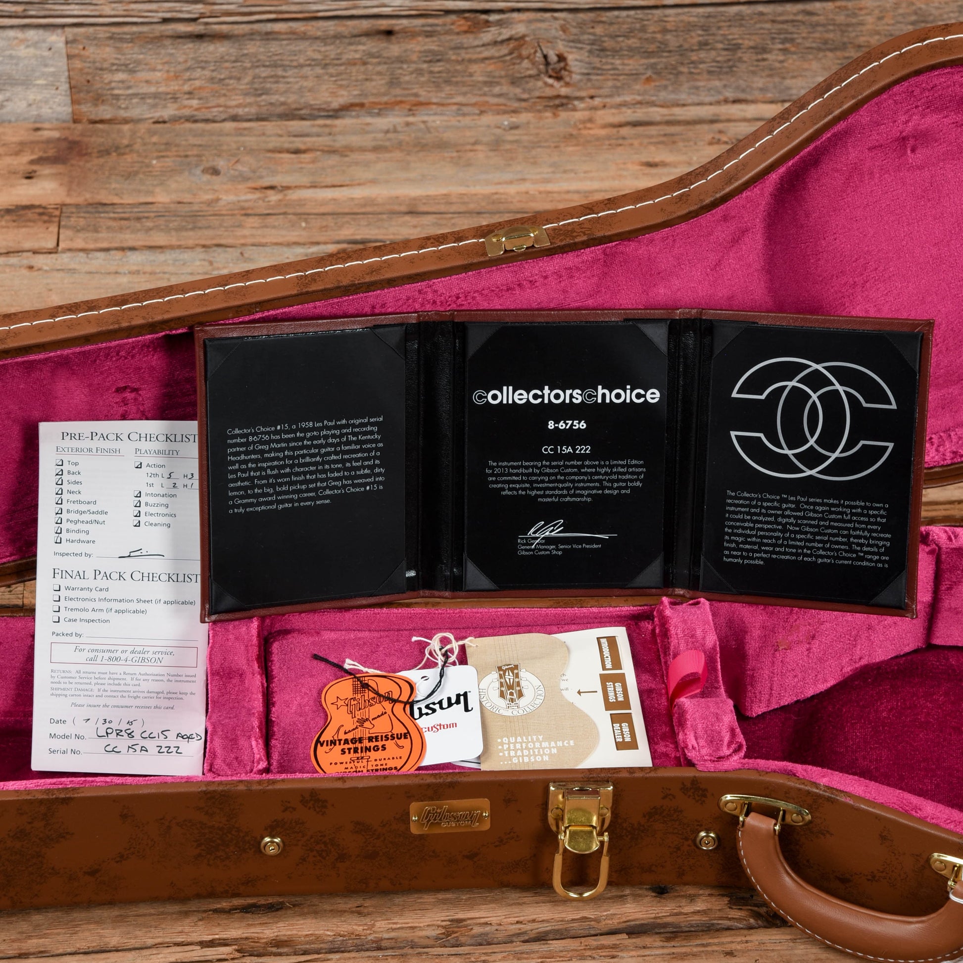 Gibson Custom Collector’s Choice #15 "Greg Martin" '58  Les Paul Standard Sunburst 2013 Electric Guitars / Solid Body