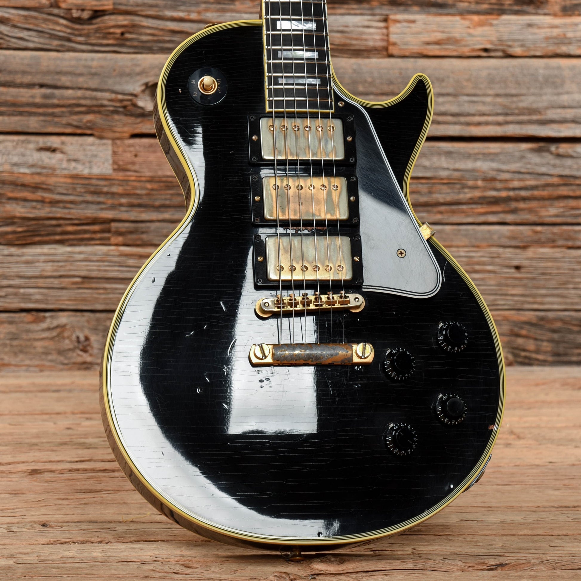 Gibson Custom Collector's Choice #22 "Black Beauty" Tommy Colletti '59 Les Paul Custom Reissue Black Electric Guitars / Solid Body