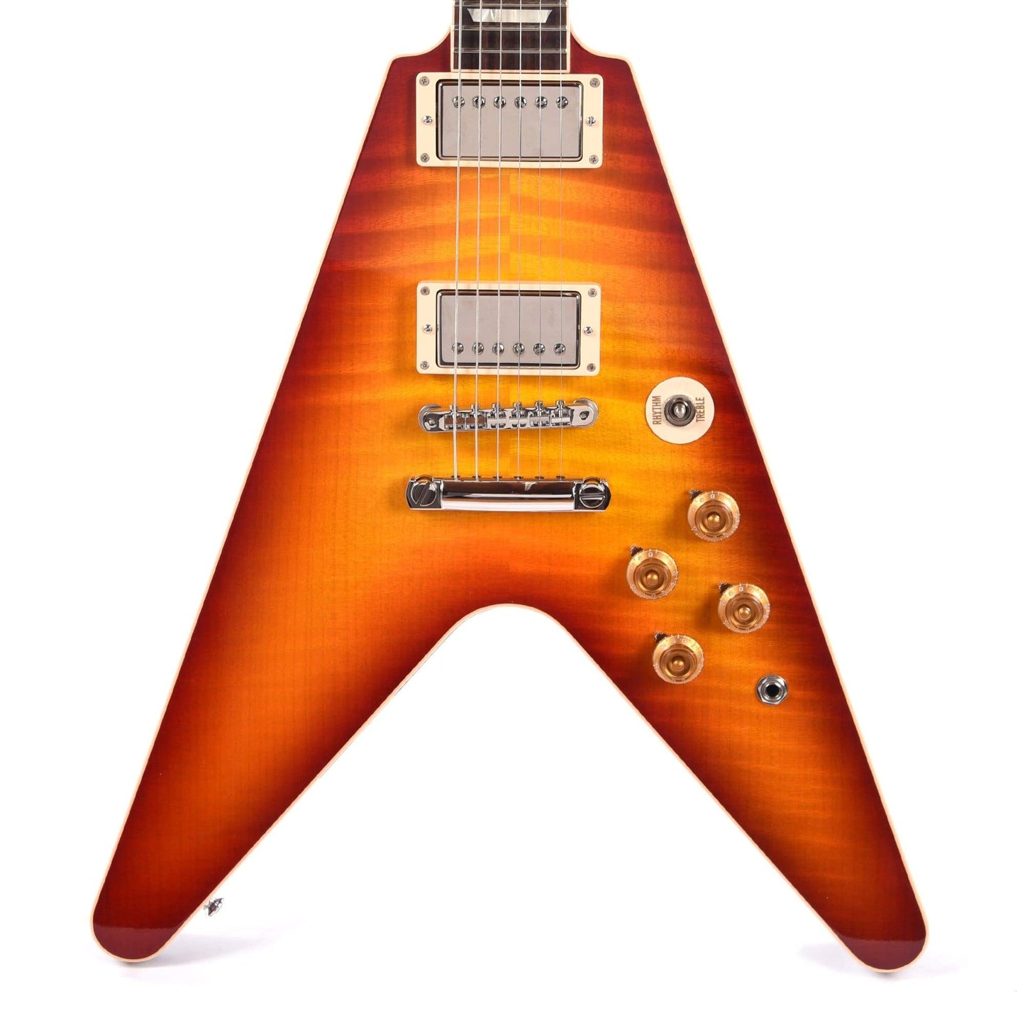 Gibson Custom Flying V Standard Washed Cherry Electric Guitars / Solid Body