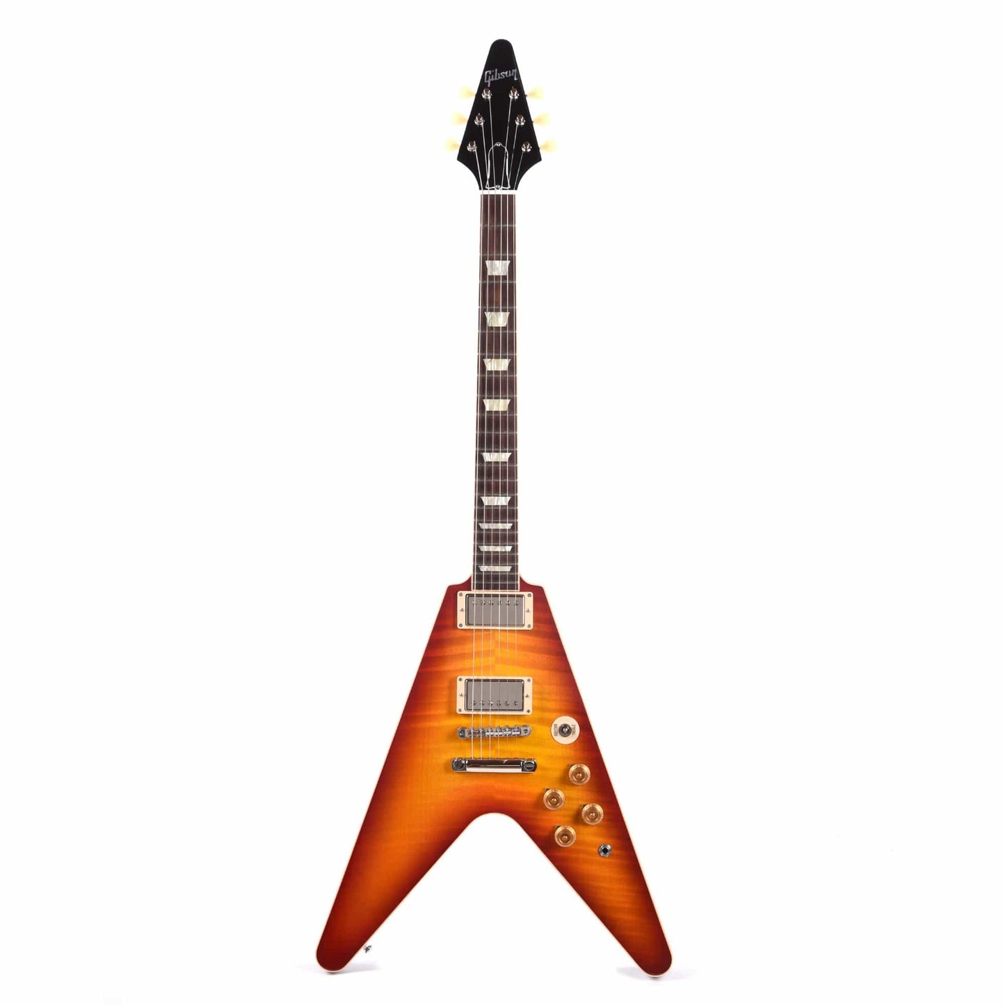 Gibson Custom Flying V Standard Washed Cherry Electric Guitars / Solid Body