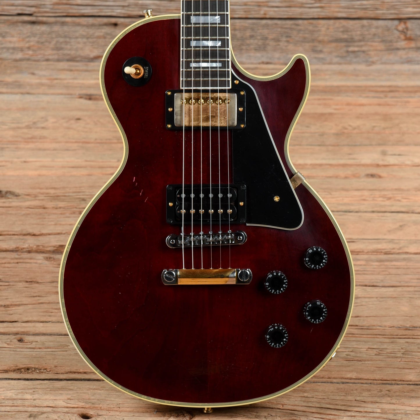 Gibson Custom Jerry Cantrell Signature "Wino" Les Paul Custom (Signed, Aged) Wine Red Electric Guitars / Solid Body