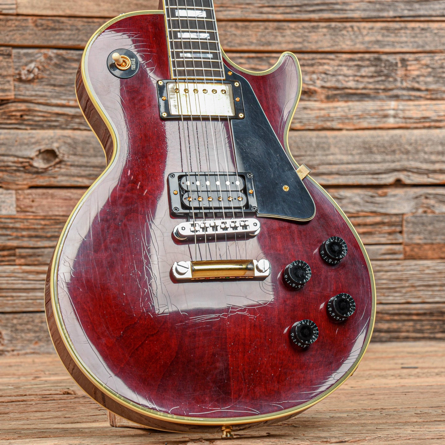 Gibson Custom Jerry Cantrell Signature "Wino" Les Paul Custom (Signed, Aged) Wine Red Electric Guitars / Solid Body