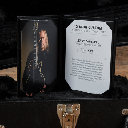 Gibson Custom Jerry Cantrell Signature "Wino" Les Paul Custom (Signed, Aged) Wine Red Electric Guitars / Solid Body