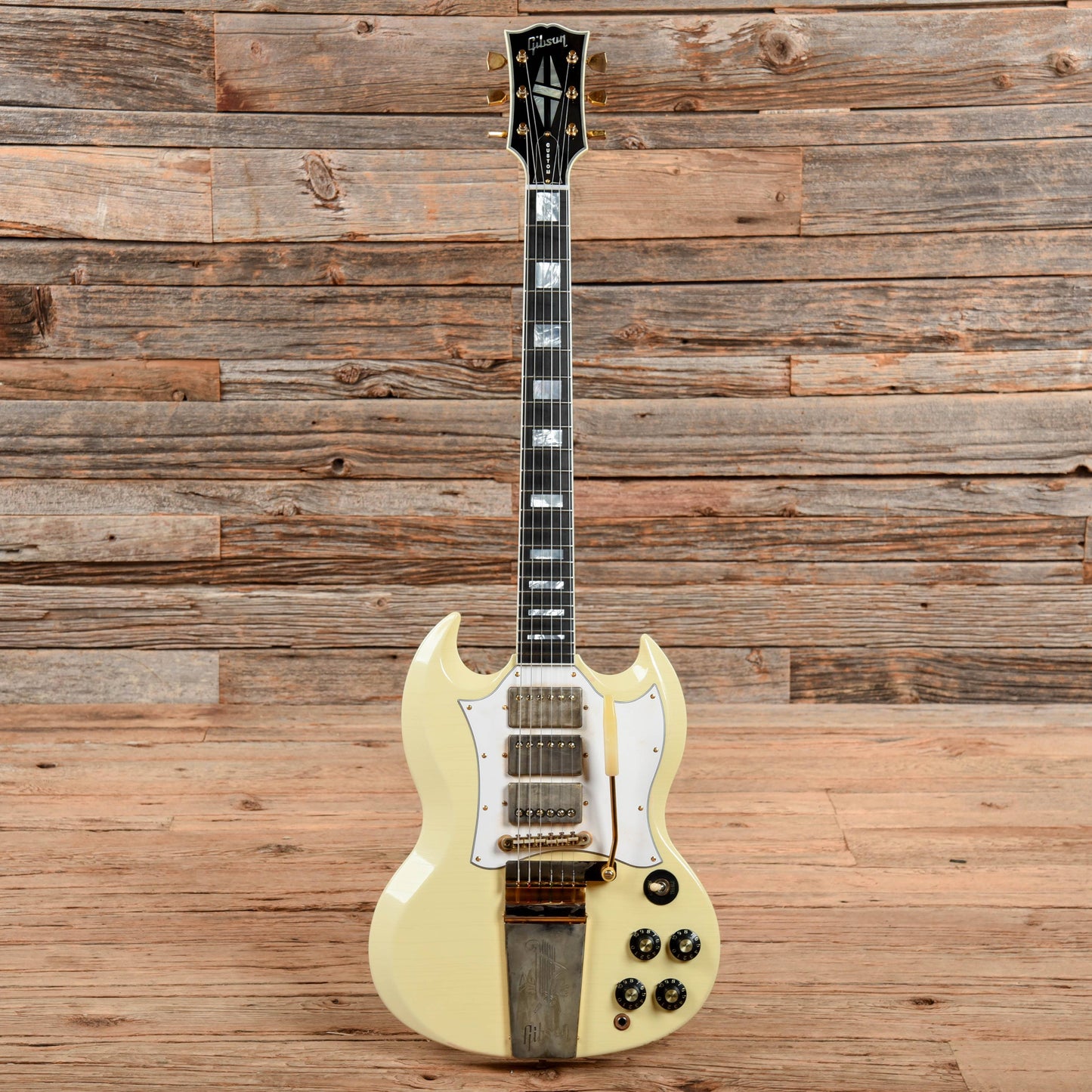 Gibson Custom Jimi Hendrix 67' SG Reissue Aged Polaris White 2020 Electric Guitars / Solid Body