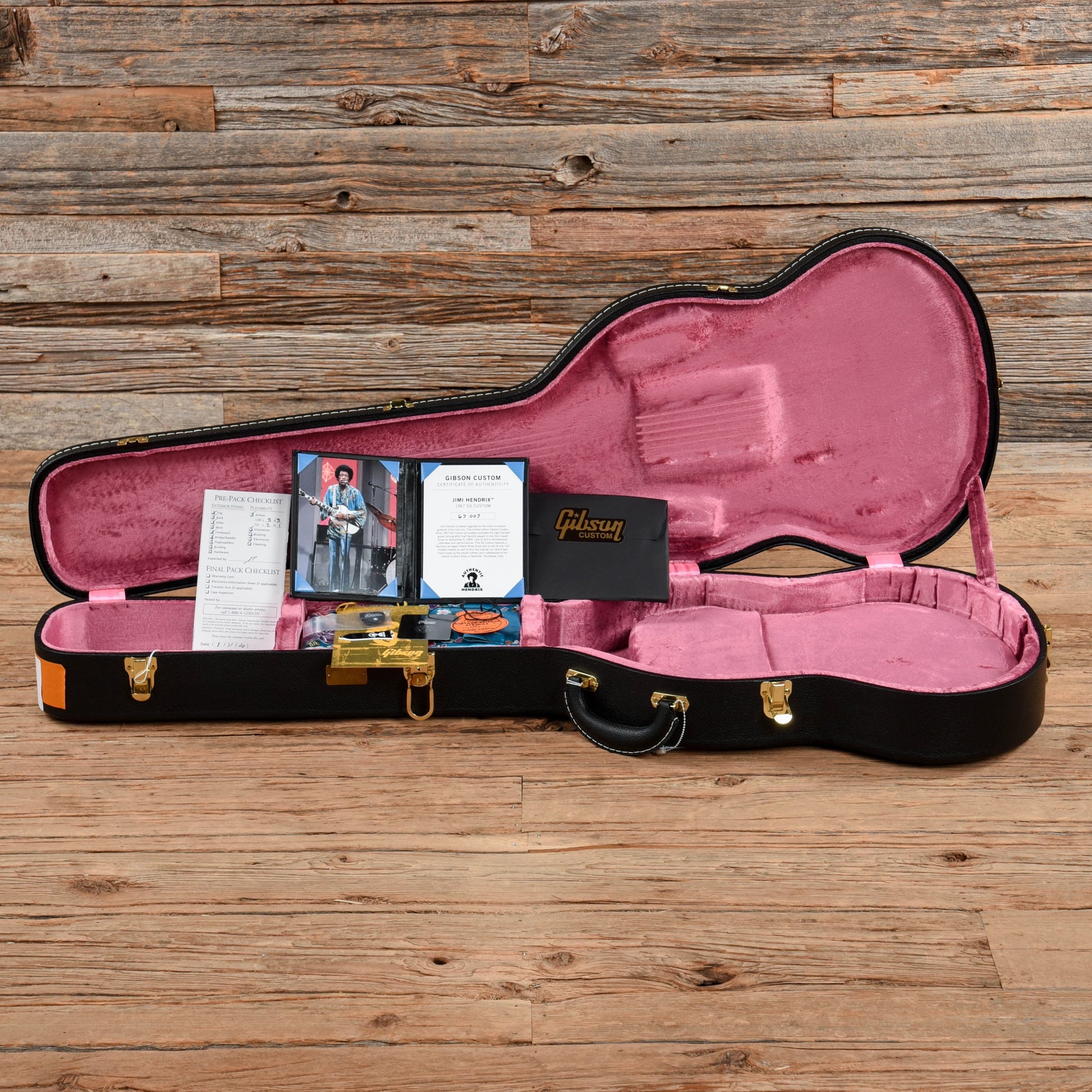 Gibson Custom Jimi Hendrix 67' SG Reissue Aged Polaris White 2020 Electric Guitars / Solid Body