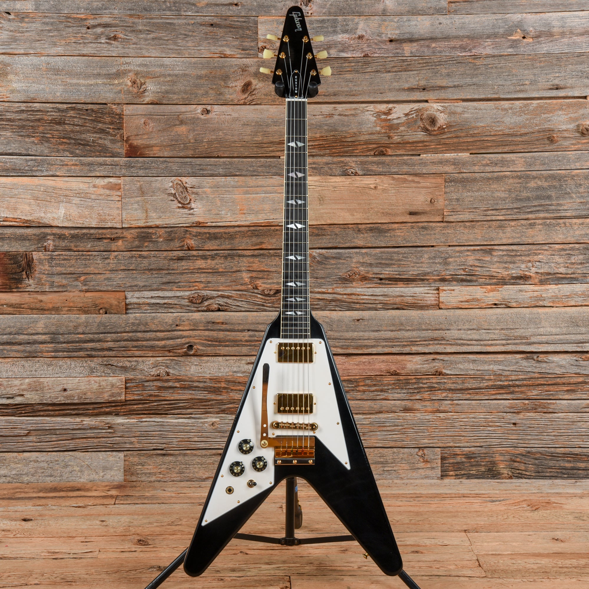 Gibson Custom Jimi Hendrix Signature 69 Flying V Ebony 2021 LEFTY Electric Guitars / Solid Body