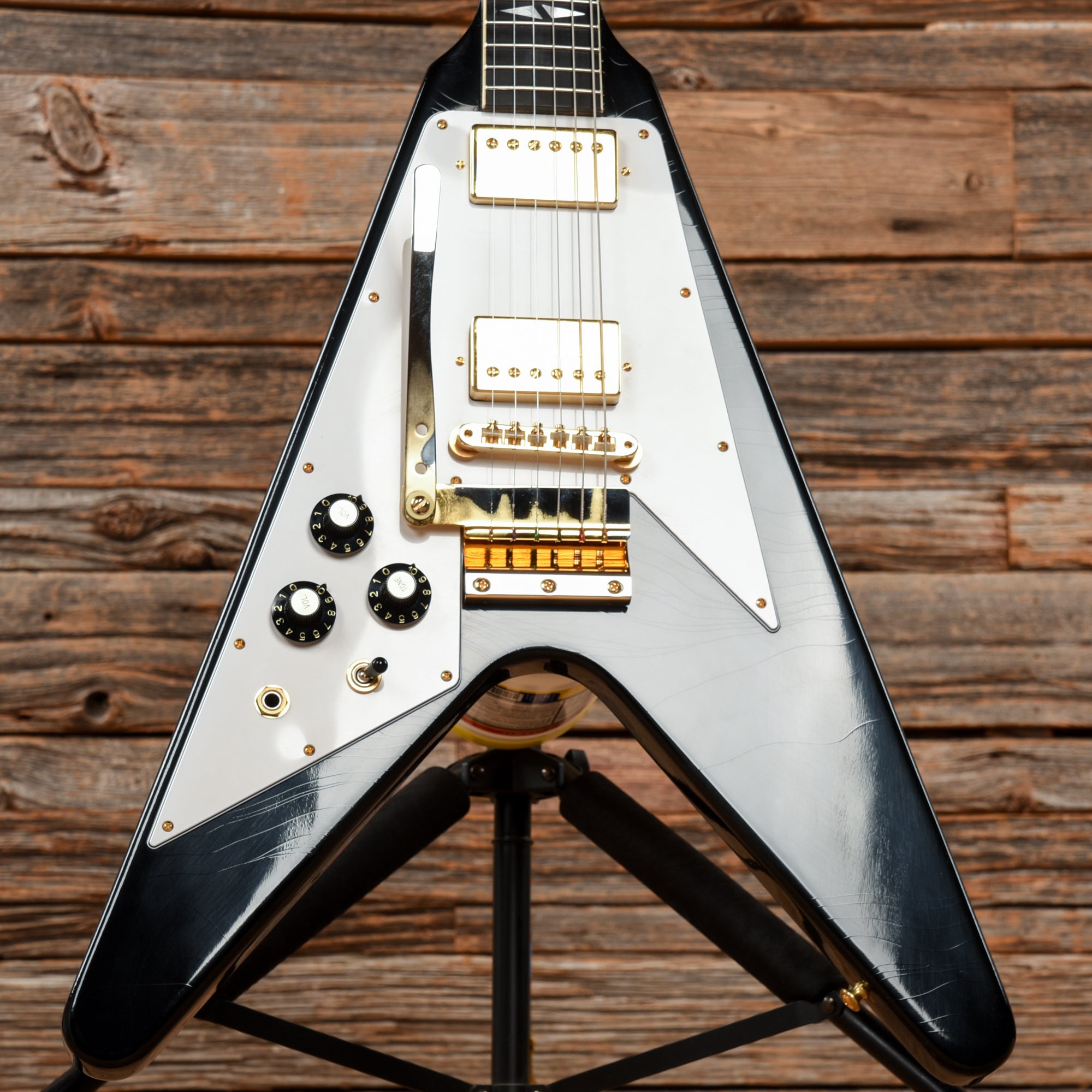 Gibson Custom Jimi Hendrix Signature 69 Flying V Ebony 2021 LEFTY Electric Guitars / Solid Body