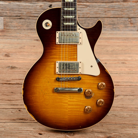 Gibson Custom Joe Perry '59 Les Paul Reissue Tom Murphy Aged Sunburst 2013 Electric Guitars / Solid Body