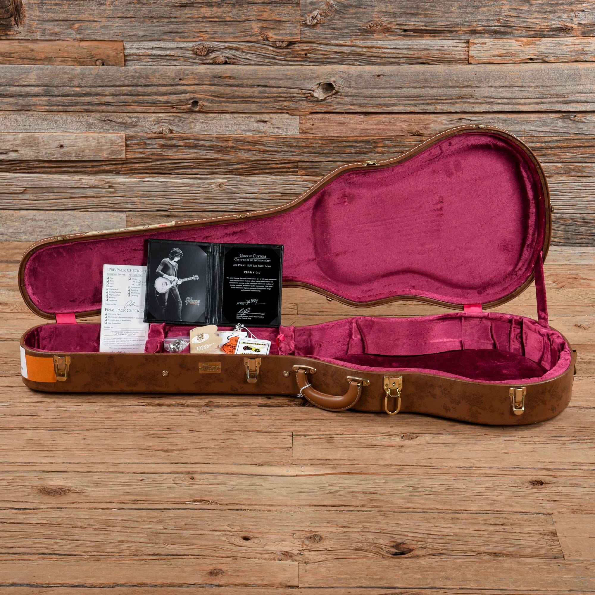 Gibson Custom Joe Perry '59 Les Paul Reissue Tom Murphy Aged Sunburst 2013 Electric Guitars / Solid Body