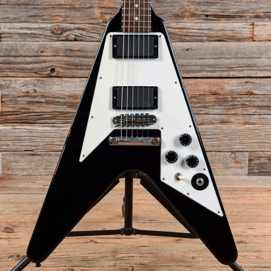 Gibson Custom Kirk Hammett Flying V Aged Black 2012 Electric Guitars / Solid Body
