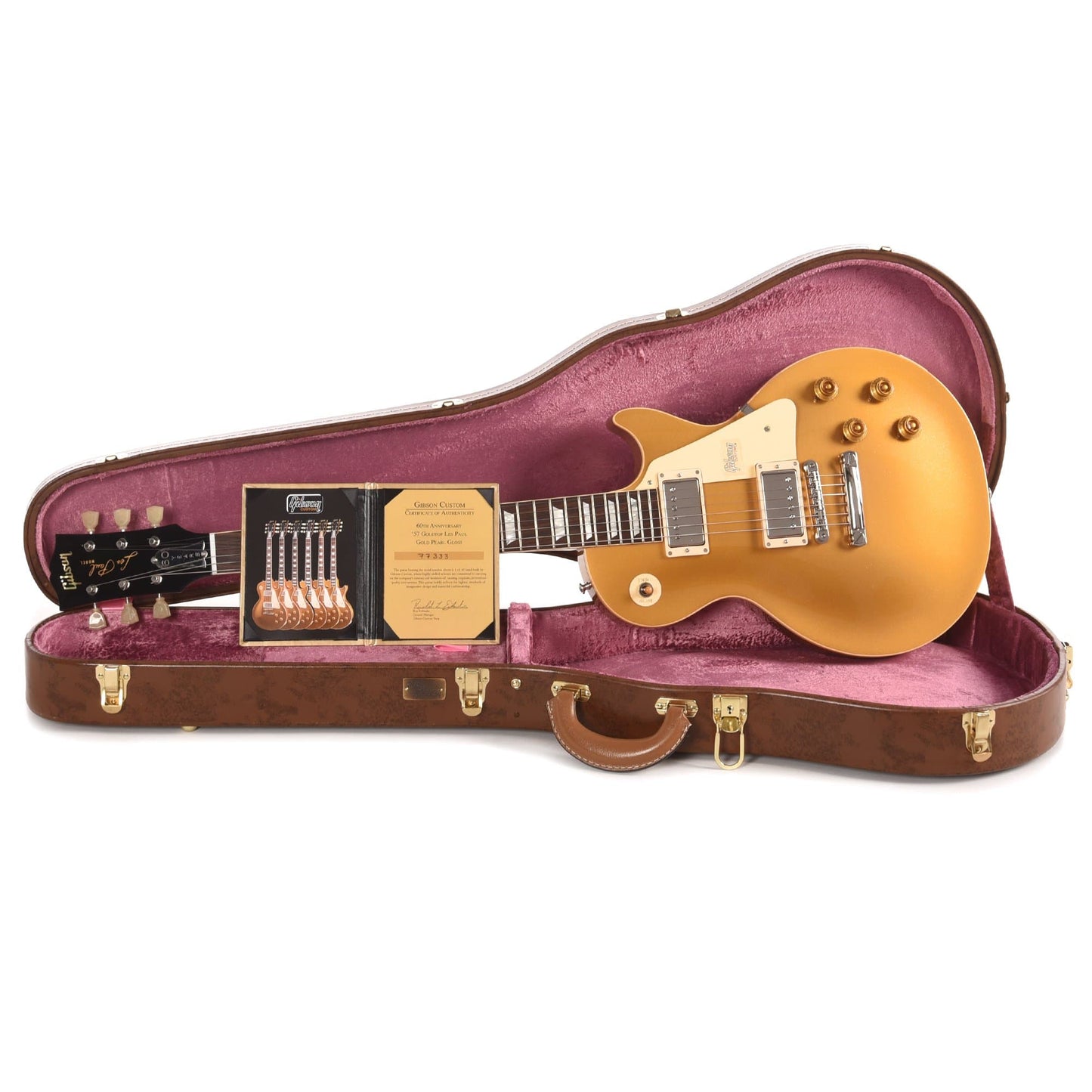 Gibson Custom Les Paul 1957 Goldtop 1960th Anniversary Pearl Gold Gloss Electric Guitars / Solid Body