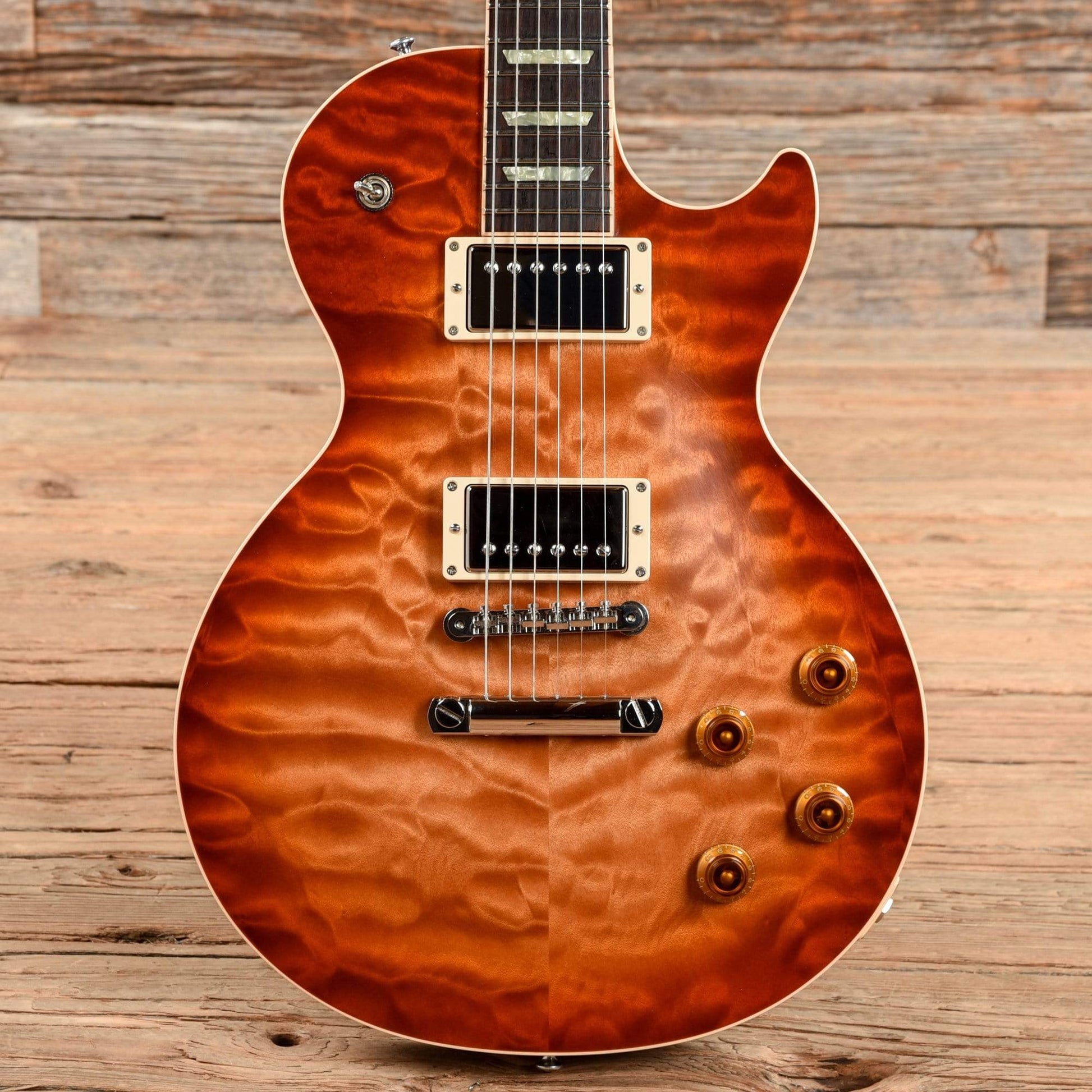 Gibson Custom Les Paul Class 5 Quilt Sunburst 2014 Electric Guitars / Solid Body