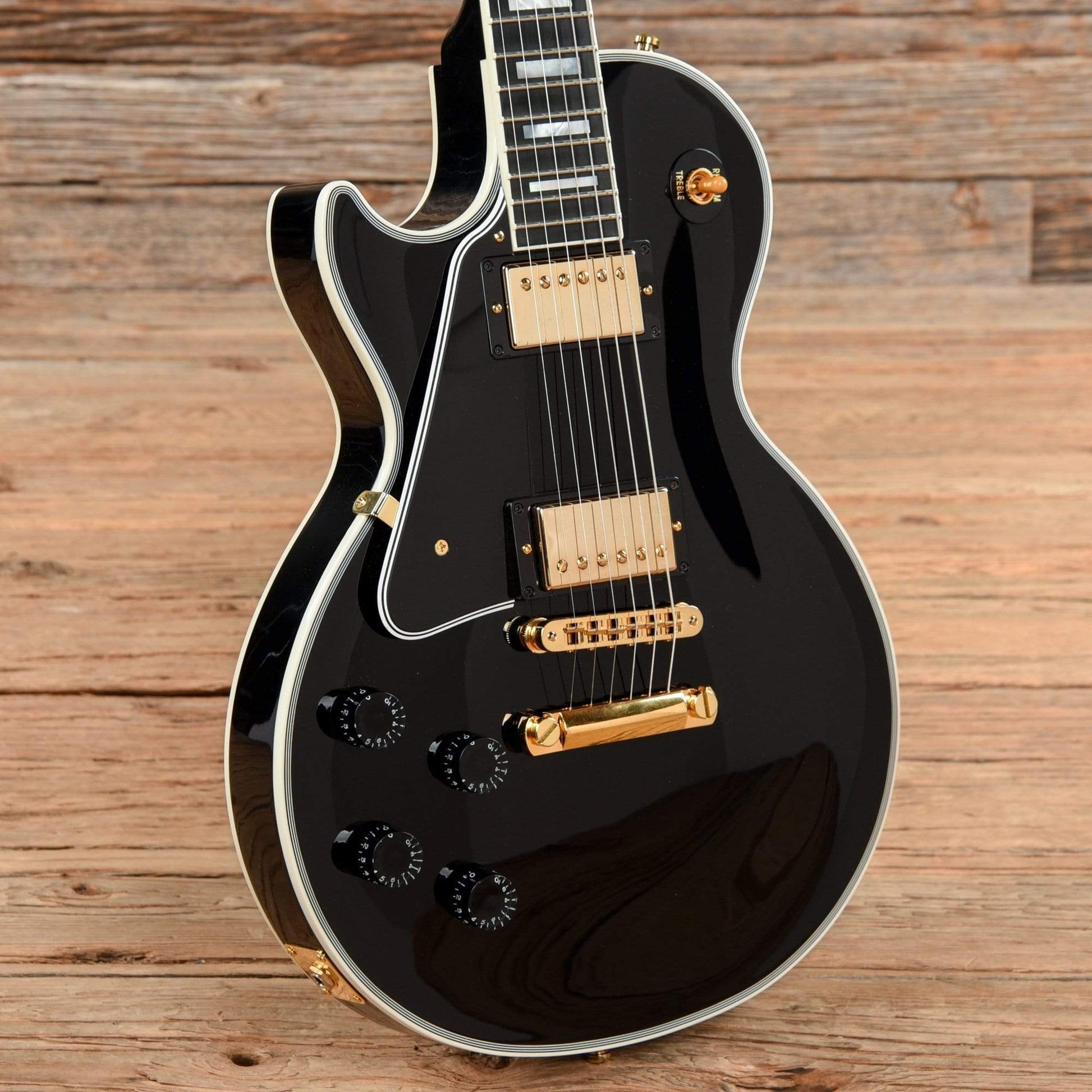 Gibson Custom Les Paul Custom Ebony 2016 LEFTY Electric Guitars / Solid Body