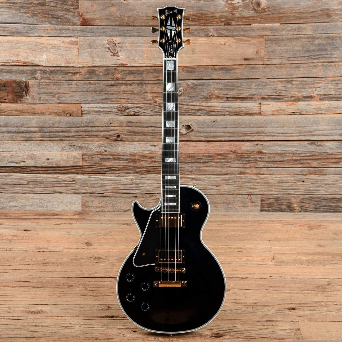 Gibson Custom Les Paul Custom Ebony 2016 LEFTY Electric Guitars / Solid Body