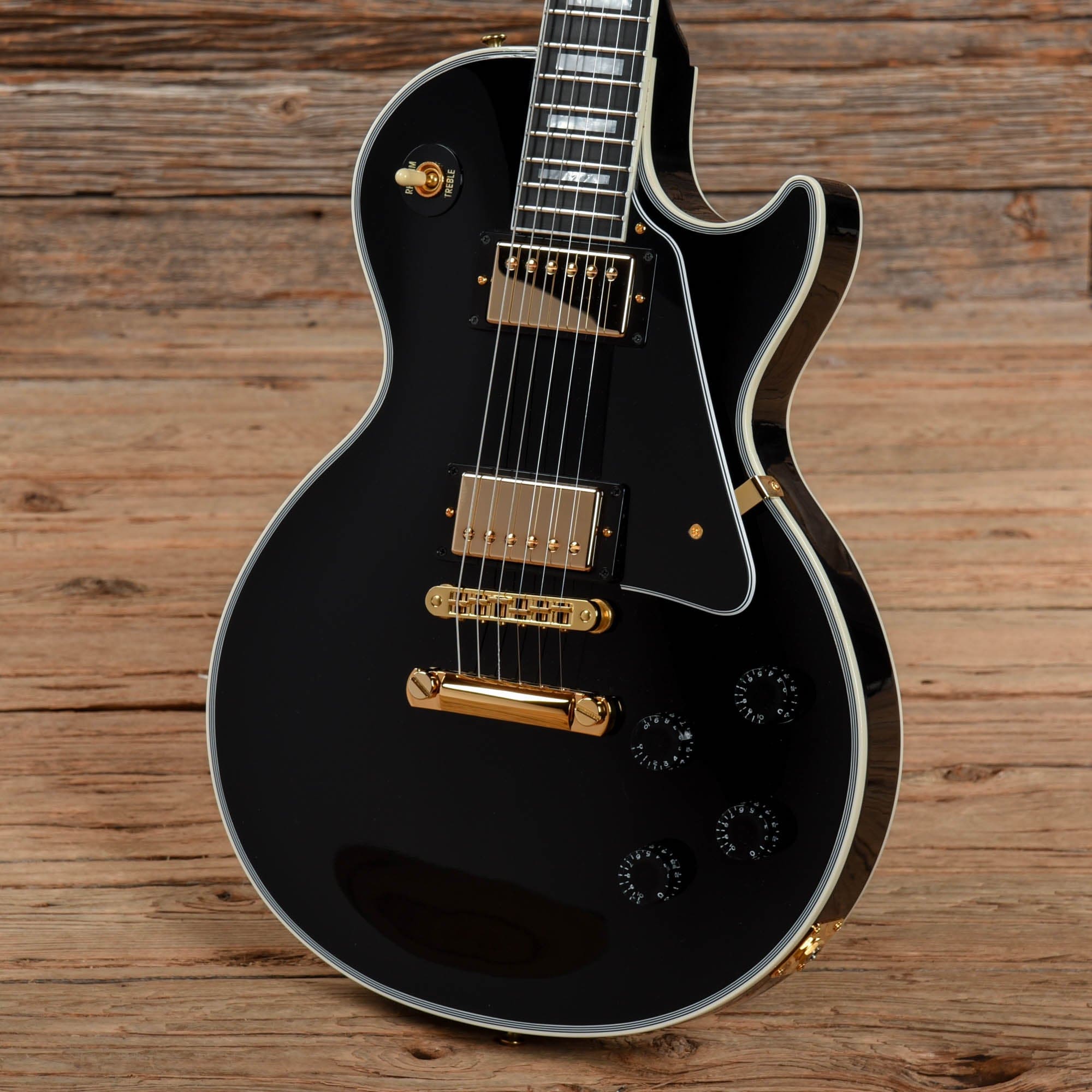Gibson Custom Les Paul Custom Ebony 2018 Electric Guitars / Solid Body