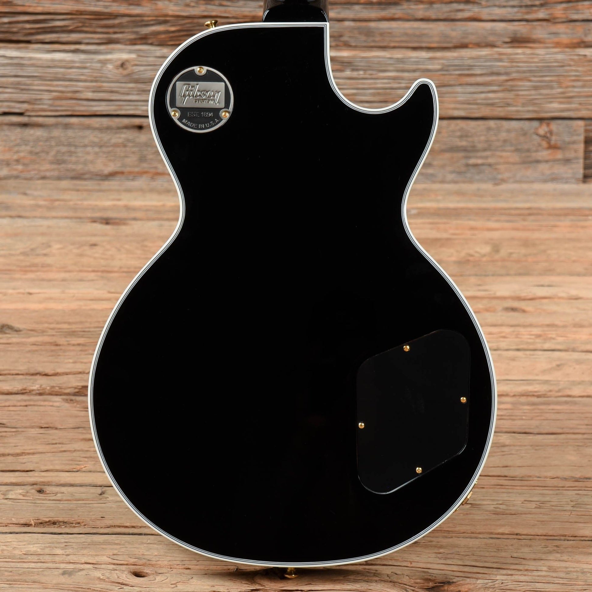 Gibson Custom Les Paul Custom Ebony 2021 LEFTY Electric Guitars / Solid Body