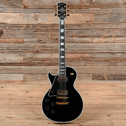 Gibson Custom Les Paul Custom Ebony 2021 LEFTY Electric Guitars / Solid Body