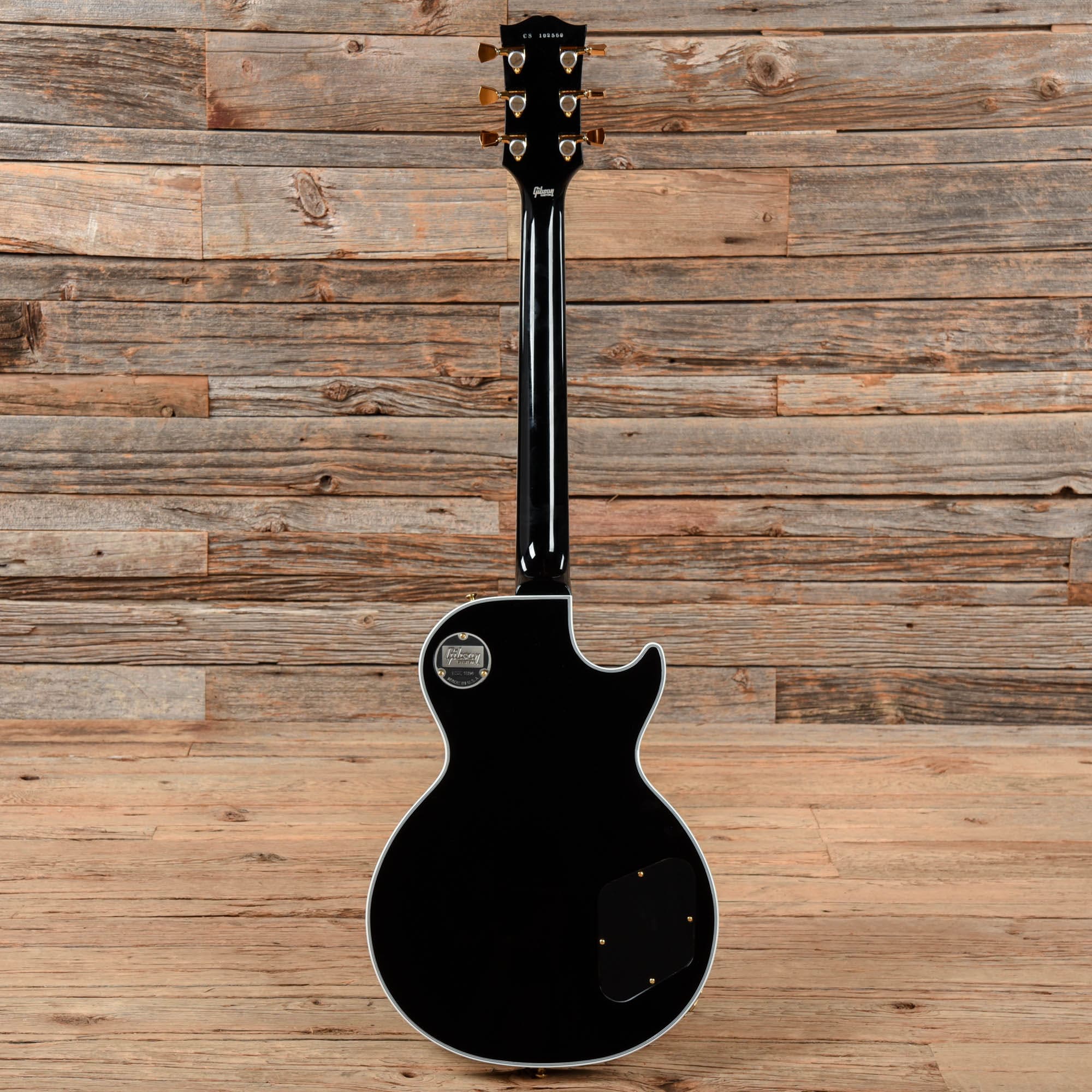 Gibson Custom Les Paul Custom Ebony 2021 LEFTY Electric Guitars / Solid Body