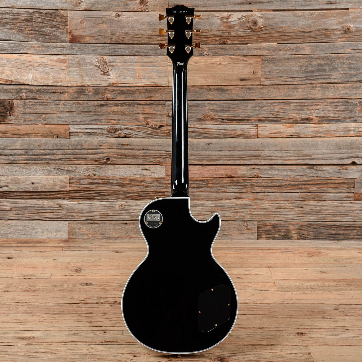 Gibson Custom Les Paul Custom Ebony 2021 LEFTY Electric Guitars / Solid Body
