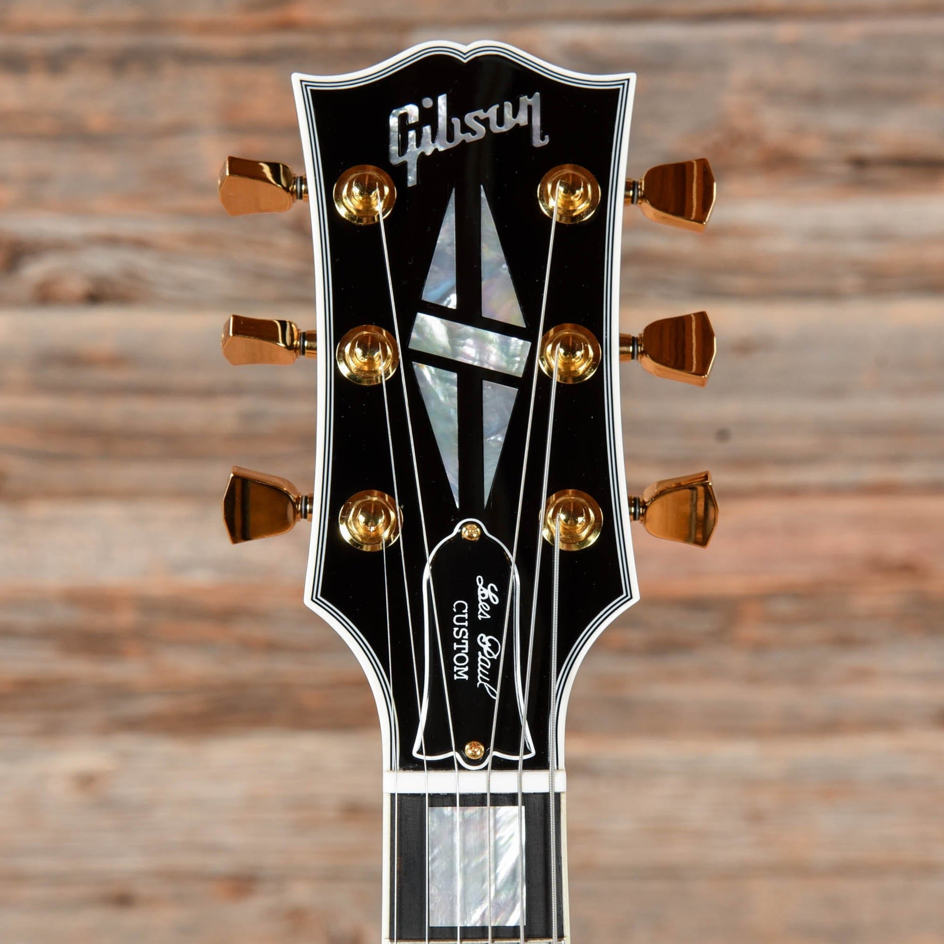 Gibson Custom Les Paul Custom Ebony 2021 LEFTY Electric Guitars / Solid Body