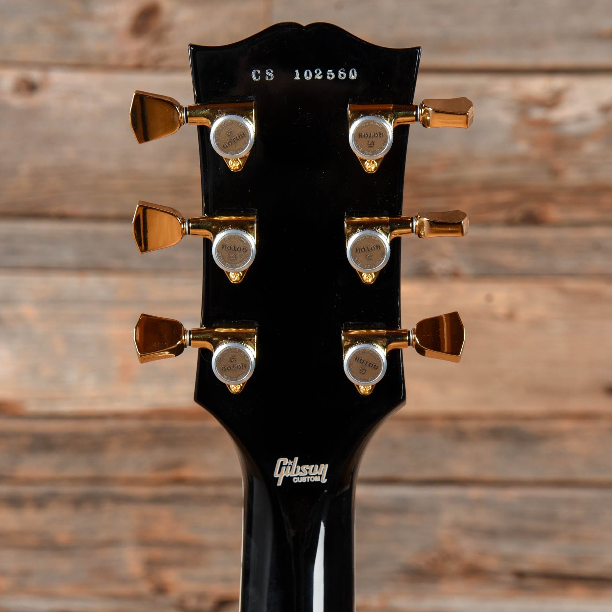 Gibson Custom Les Paul Custom Ebony 2021 LEFTY Electric Guitars / Solid Body